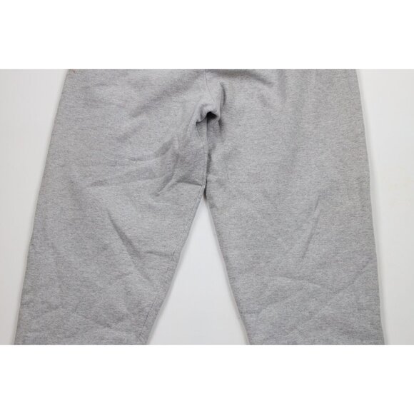 Vtg 90s Starter Mens Medium Distressed Cuffed Sweatpants Joggers Heather Gray - Picture 12 of 15